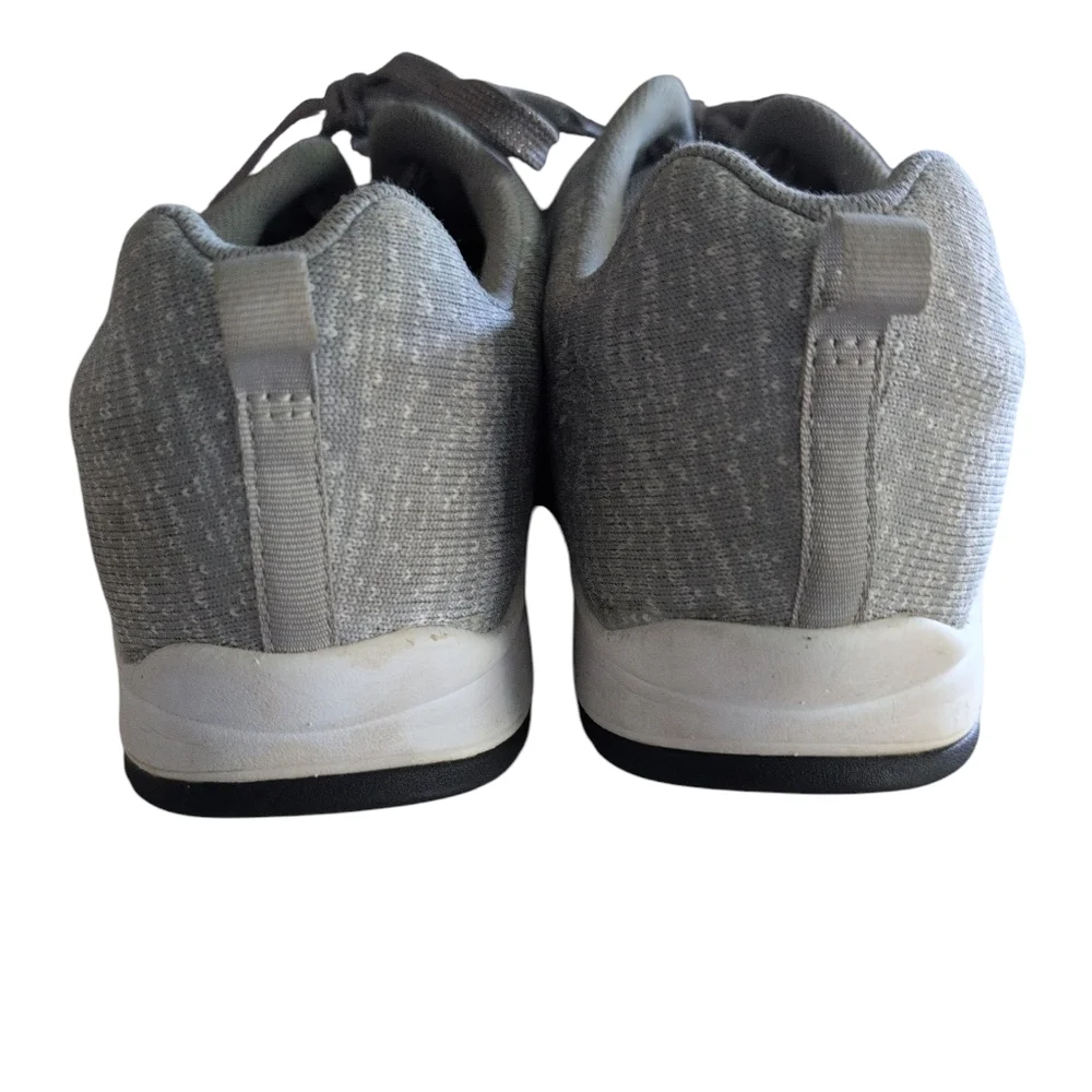 Drew Women's 12N Galaxy Walking  Shoes With Removable footbeds Grey Lace Up Knit